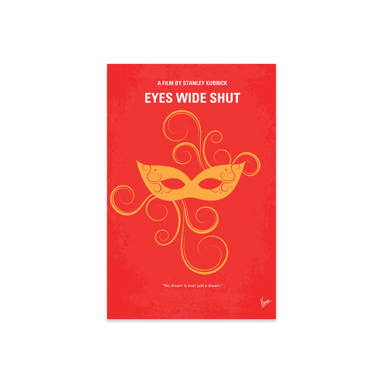 iCanvas Eyes Wide Shut Minimal by Chungkong No Frame Print Wayfair